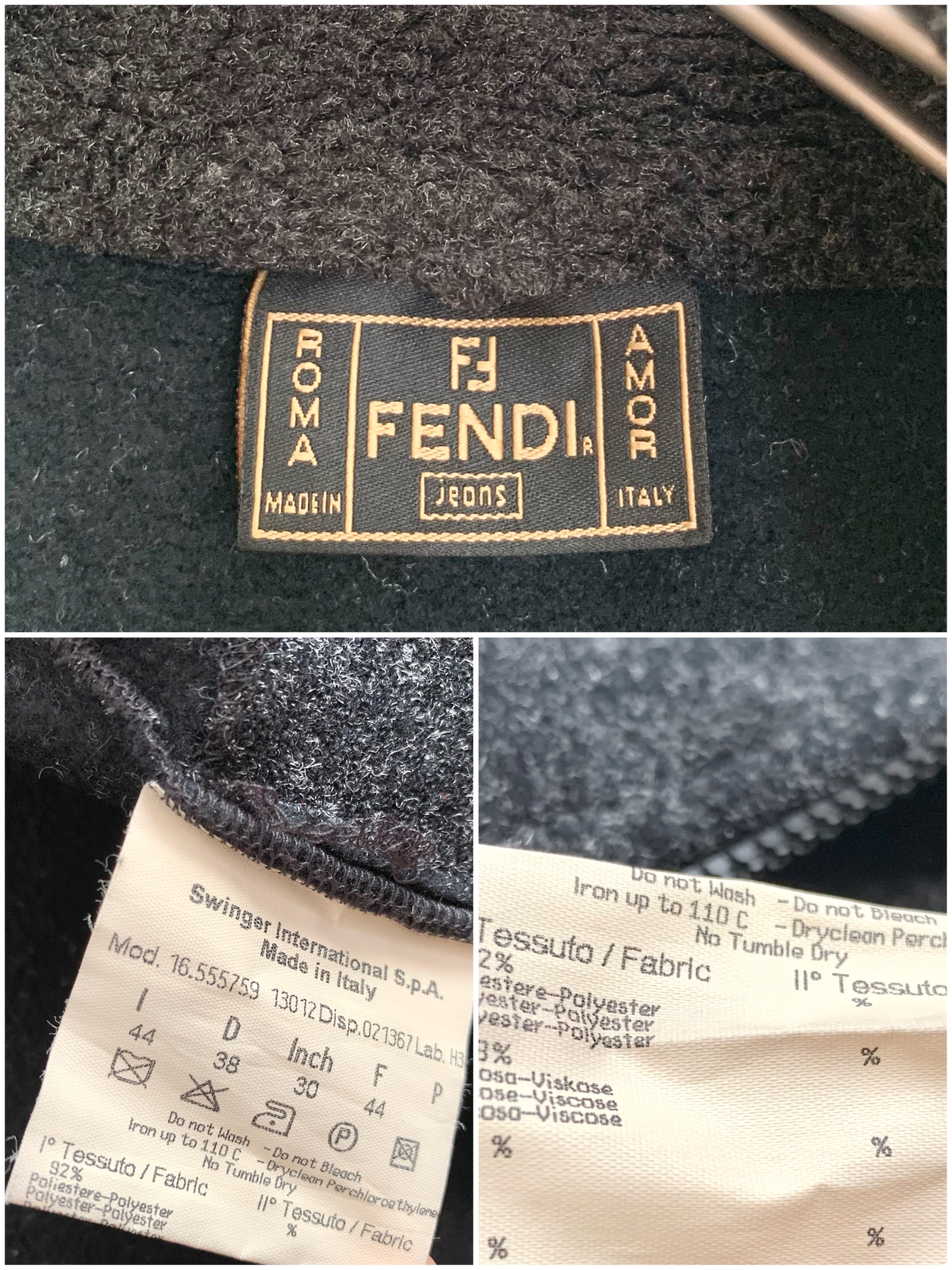 【 OLD FENDI 】Design Jacket