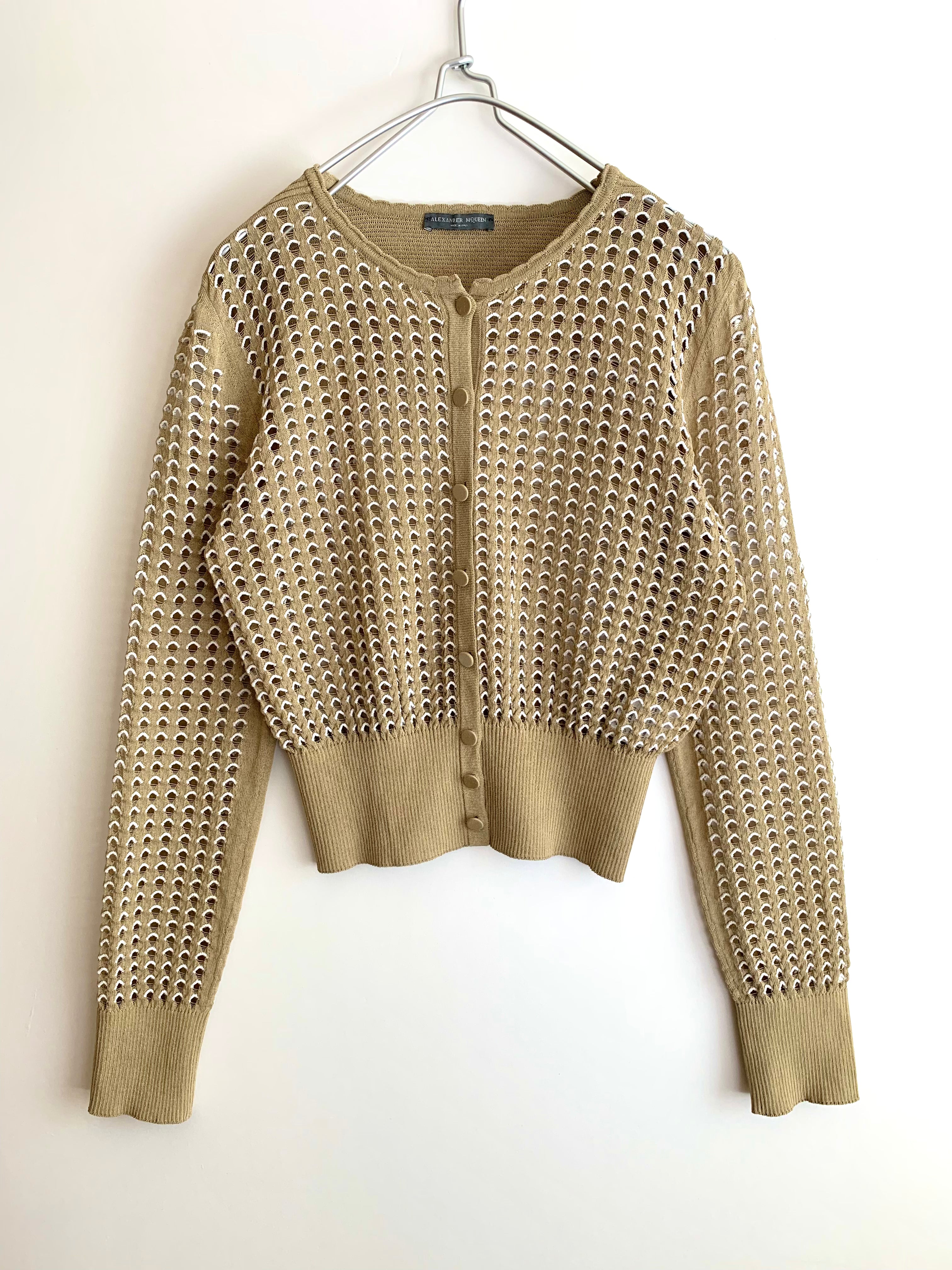 【 ALEXANDER McCEEN 】Cotton Knit Cardigan