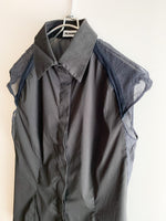 画像をギャラリービューアに読み込む, 【 JIL SANDER 】 Buck See-through No-Sleeve Shirts

