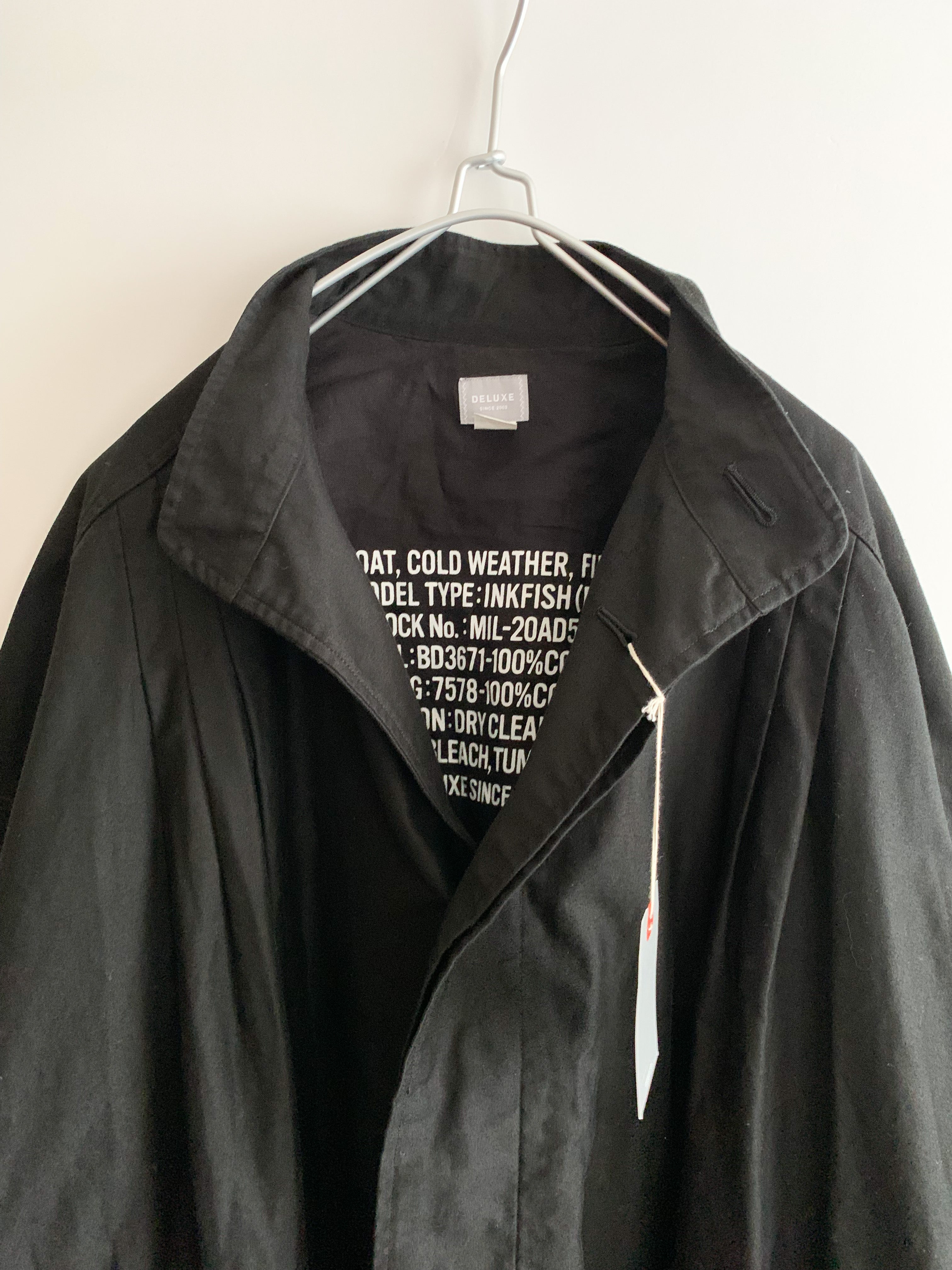 【DELUX 】D-51 INKFISH  OVER SIZE COAT