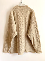 画像をギャラリービューアに読み込む, 【 80s Brooks Brothers 】Roll Neck aran knit
