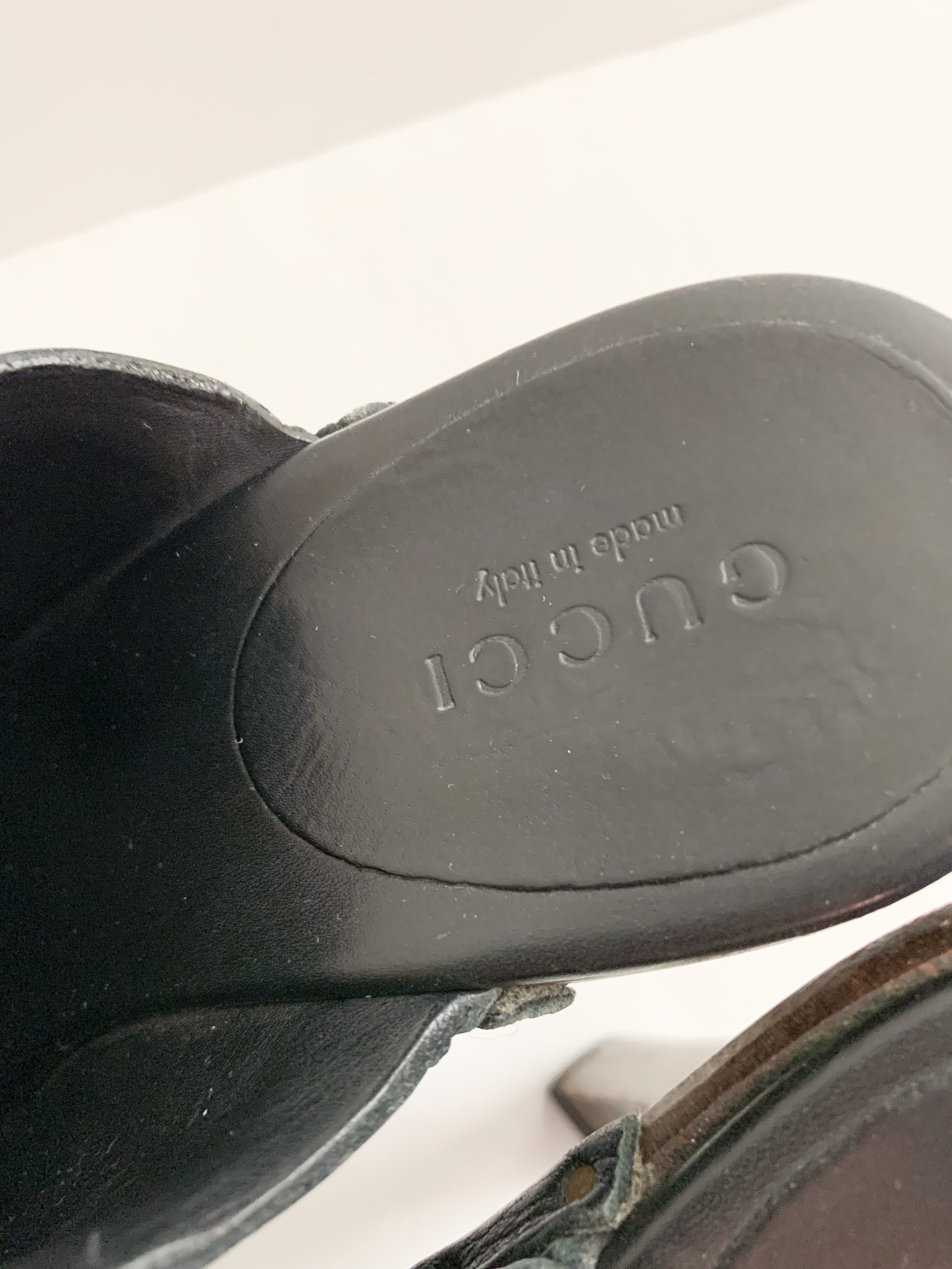 【 GUCCI 】HORSE BIT SABOT SANDALS