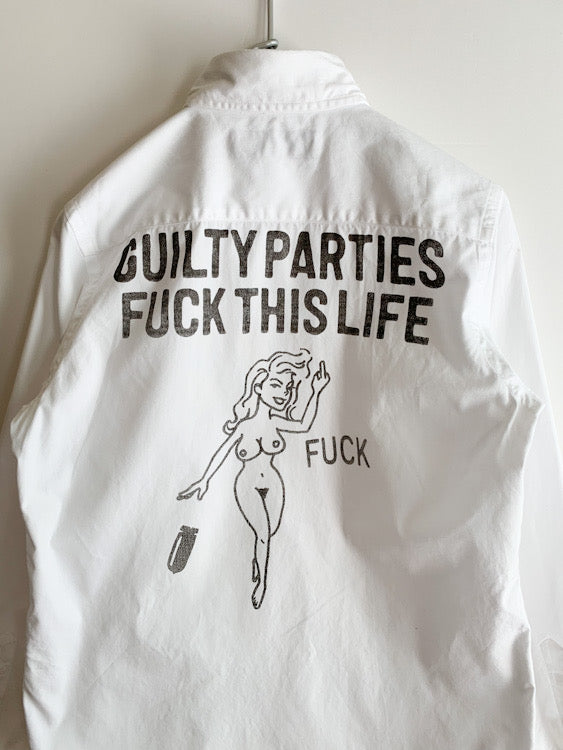 【 WACKO MARIA 】 Erotic Print white Shirts