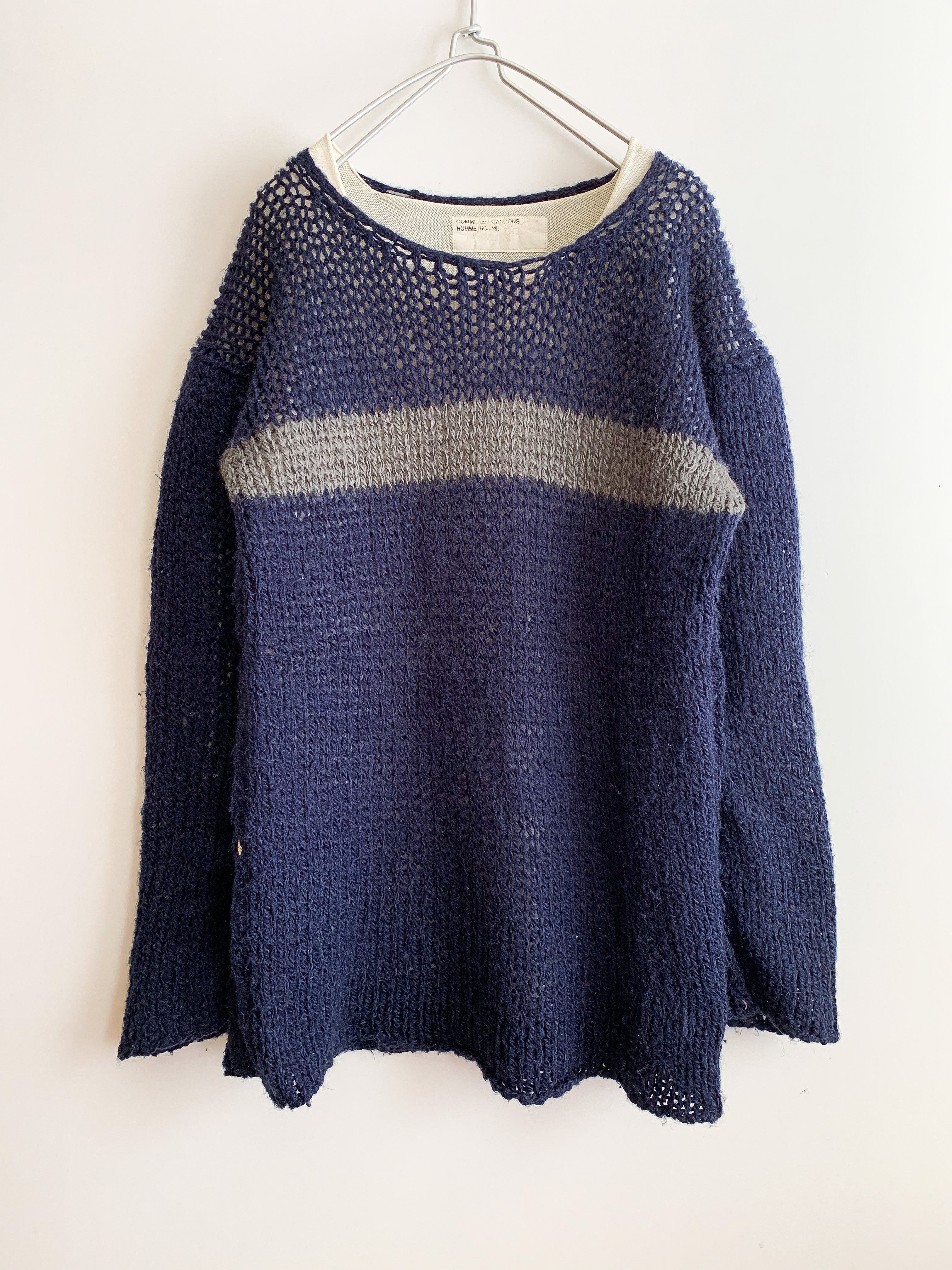 【 90s COMME des GARCONS HOMME HOMME 】Layered Style Knit
