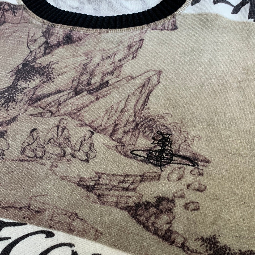 【 Vivienne westwood 】 Ink Painting Sweat