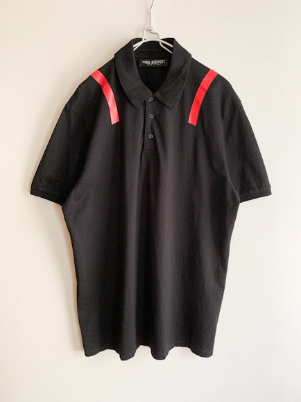 【 NeIL Barrett 】Tape design Polo Shirts