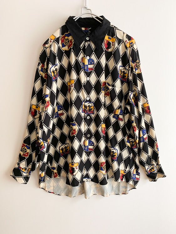 【 KARL LAGERFELD 】 Heraldic pattern Shirts