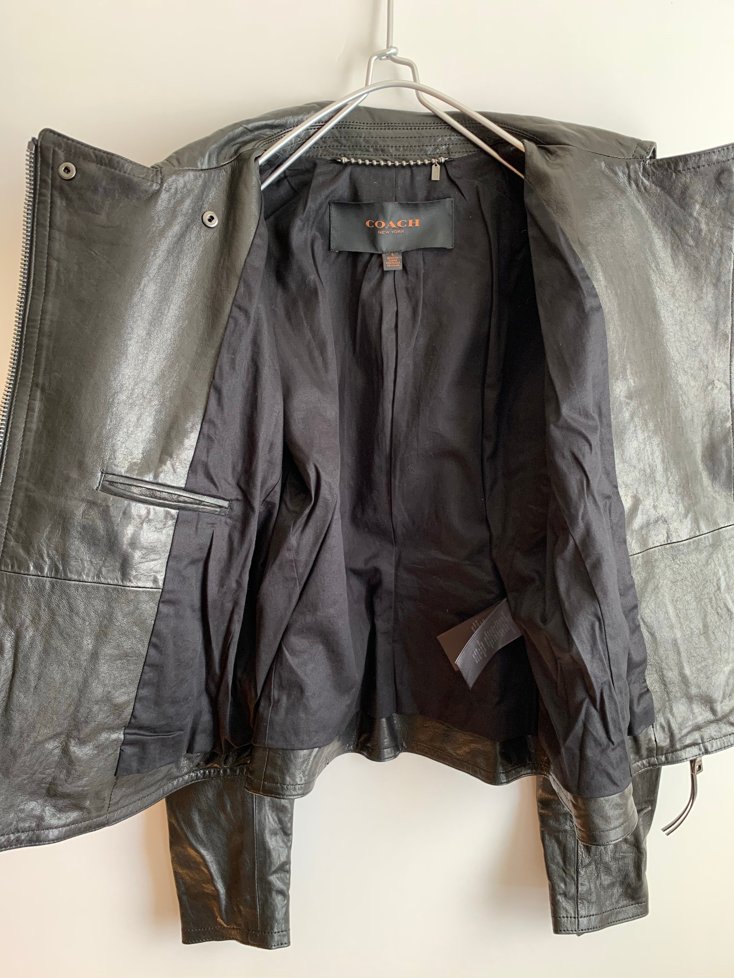 【 COACH 】 LEATHER RIDERS JACKET