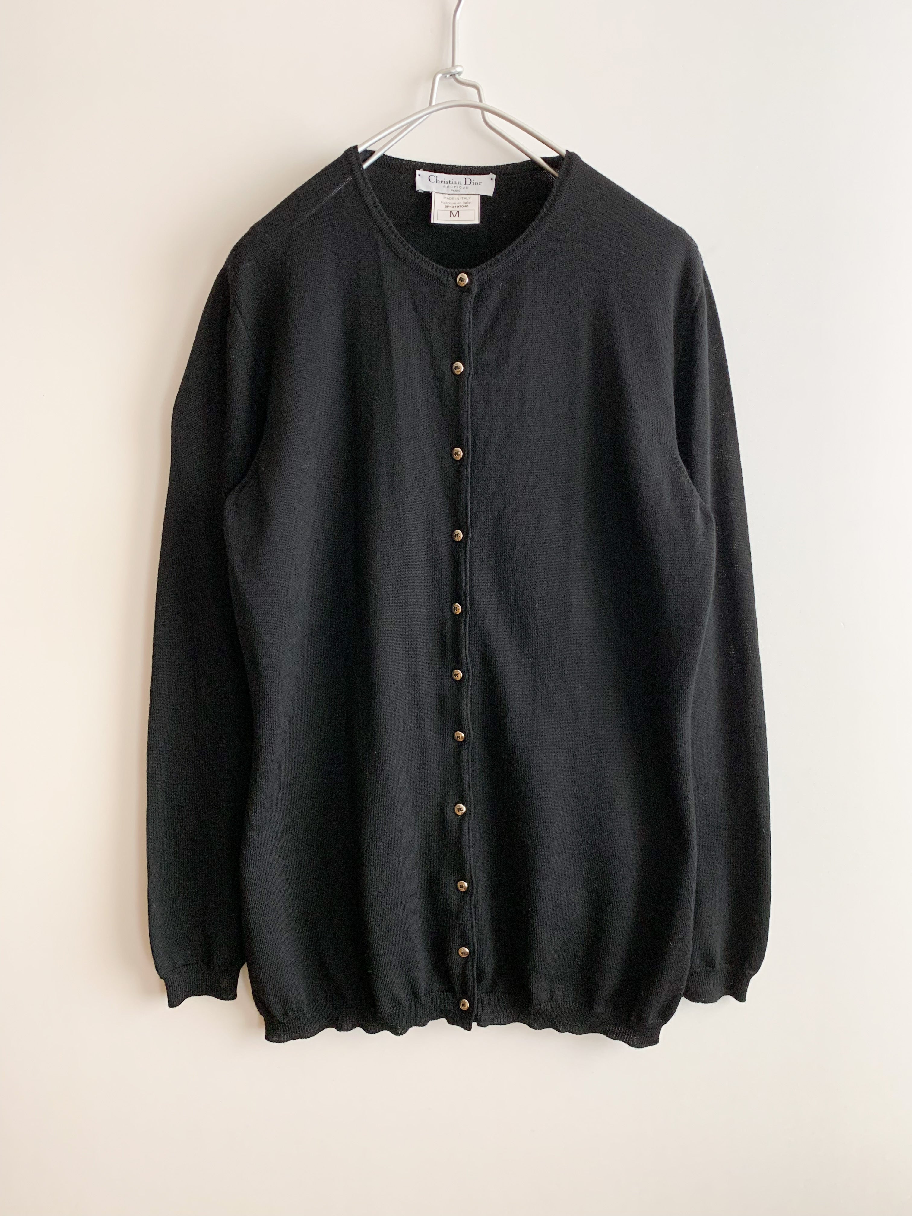 【 Christian Dior Bouticue 】Logo Botton Knit cardigan