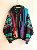 画像をギャラリービューアに読み込む, 【 90s Vintage 】 3D Knit Jacket
