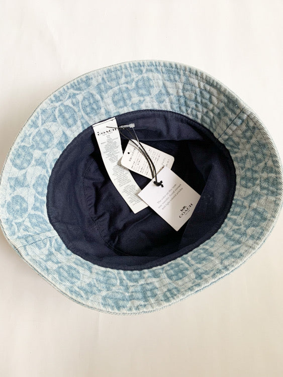 【 COACH 】 DENIM BUCKET HAT