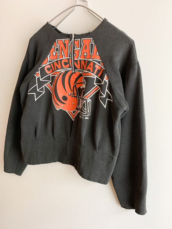 【 77Circa 】College Print Remake Design Sweat
