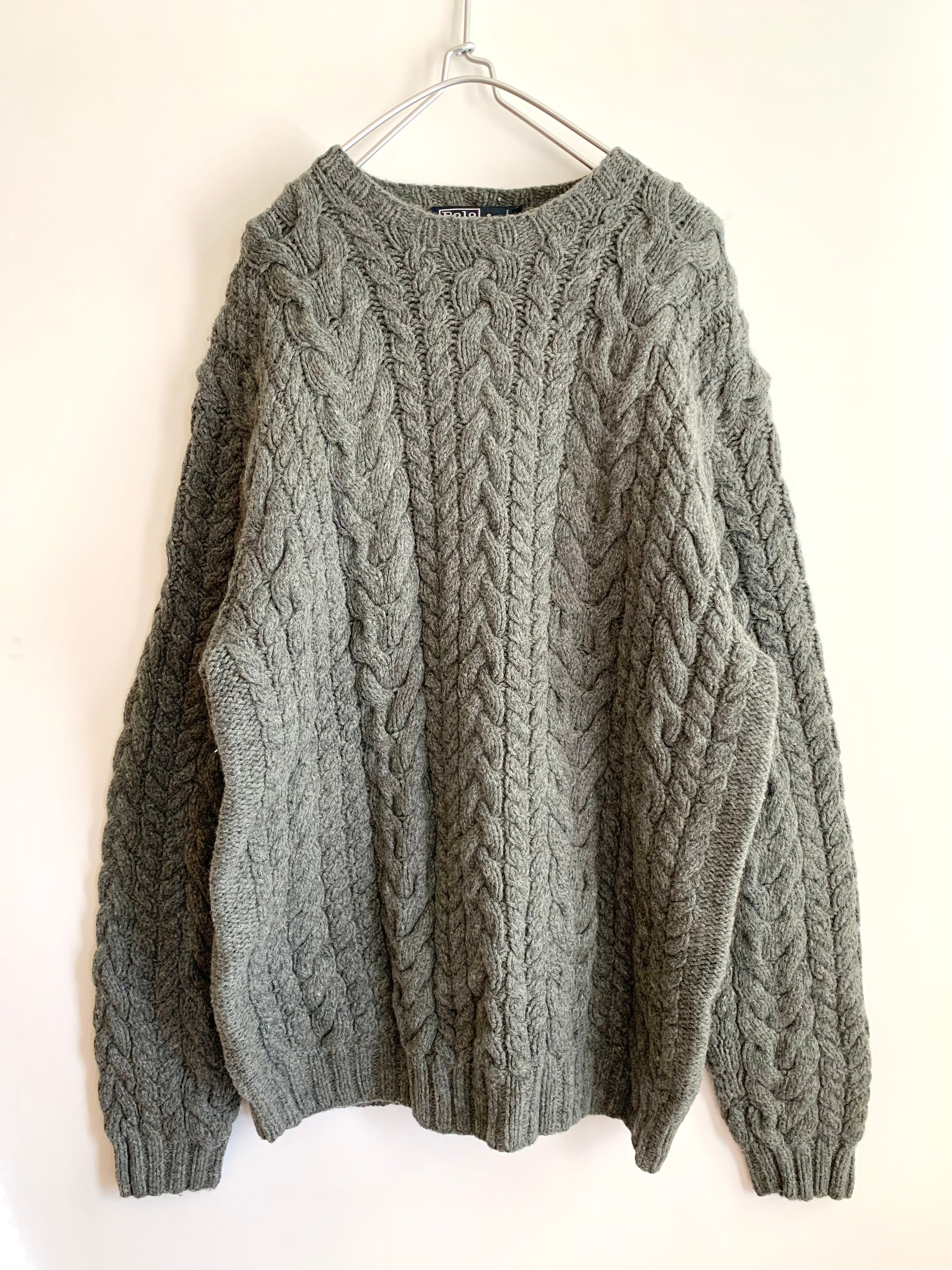 【 90s POLO Ralph Lauren 】cable Knit
